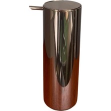 System Banyo Aksesuarları Basmalı Sıvı Sabunluk Rose Renk 300 Ml - 168X60X83 Mm