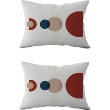 Evdek Çift Taraflı Dikdörtgen Kırlent Kılıf 2'li DS74