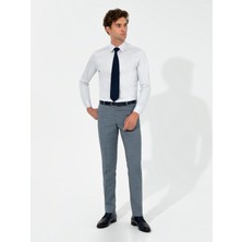 Cacharel Erkek Açık Lacivert Slim Fit Yün Karışımlı Kumaş Pantolon 50255280-VR059