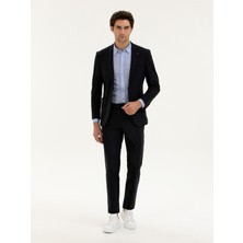 Cacharel Erkek Lacivert Slim Fit Beli bağcıklı Kumaş Pantolon 50276880-VR033