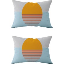 Evdek Çift Taraflı Dikdörtgen Kırlent Kılıf 2'li DS95