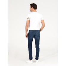 Cacharel Erkek Koyu Mavi Slim Fit Jean Pantolon 50268163-DN0023