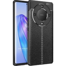 HANPORIUM Huawei Mate 60 Pro Deri Desenli Silikon Kılıf - Ultra Darbe Emici Kamera Korumalı Kapak