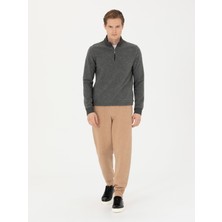 Cacharel Erkek Bej Jogging Fit Lastik Paçalı Triko Pantolon 50279422-VR011
