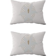 Evdek Çift Taraflı Dikdörtgen Kırlent Kılıf 2’li KL21