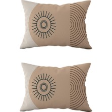 Evdek Çift Taraflı Dikdörtgen Kırlent Kılıf 2’li KL22