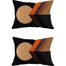 Evdek Çift Taraflı Dikdörtgen Kırlent Kılıf 2'li DS82