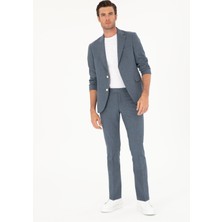 Cacharel Erkek İndigo Slim Fit Yün Karışımlı Takım Elbise 50284890-VR028