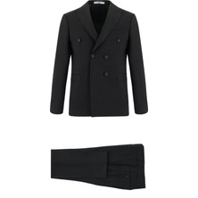 Kiğılı 7 Drop Slim Fit Dar Kesim Yünlü Kruvaze Takım Elbise