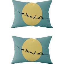 Evdek Çift Taraflı Dikdörtgen Kırlent Kılıf 2'li DS103