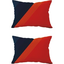 Evdek Çift Taraflı Dikdörtgen Kırlent Kılıf 2'li DS98