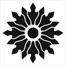Stencil Sarayi Boyama Şablon Damask Çini Mandala - 8598