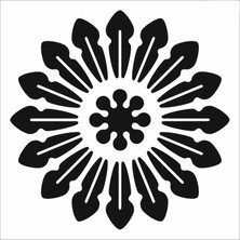 Stencil Sarayi Boyama Şablon Damask Çini Mandala - 8599