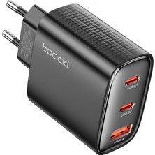 Toocki 40W Gan USB Şarj Tipi C Qc 4.0 Hızlı Şarj Çift Tip C Hızlı Telefon Şarj MacBook Pro/air iPhone 15/14/13/12/11 Samsung/xiaomi