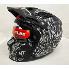 mt Streetfighter Sv Hellish B2 Modüler Motosiklet Kaskı Mat Renk