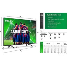 Philips 50PUS8309 50" 127 Ekran Uydu Alıcılı 4K Ultra HD Smart LED TV