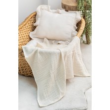 EIFIN Müslin Örtü & Battaniye 3'lü Set %100 Pamuk  Oeko-teks Sertifikalı 80x70 CM