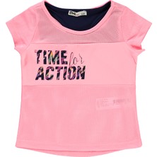 Civil Girls Kız Çocuk Tişört 2-5 Yaş Açık Neon Pembe