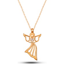 Azuris Silver 925K Gümüş Taşlı Melek Kolye