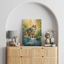 Pegziz Kurt Minimalist Modern Kanvas Tablo - Salon Oturma Odası Mutfak Ofis Için Duvar Dekoru