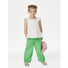 Marks & Spencer Saf Pamuklu Straight Fit Pantolon (2-7 Yaş)