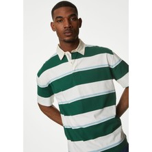 Marks & Spencer Saf Pamuklu Kısa Kollu Polo Yaka T-Shirt