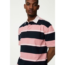 Marks & Spencer Saf Pamuklu Kısa Kollu Polo Yaka T-Shirt