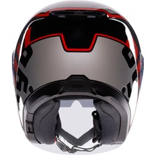 Agv Irides Valenza Matt Grey Blk Red Kapalı Kask