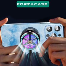 Forzacase FC602 5500 Rpm Kablolu Rgb Işıklı Manyetik Tablet ve Telefon Soğutucu Isı Önleyici Fan