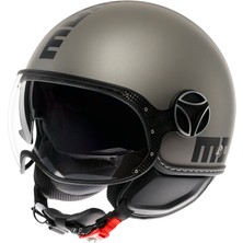 Momo Design Momodesign Fgtr Evo Matt Titanium Frost Blk Açık Kask.