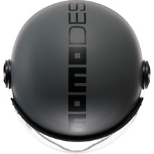 Momo Design Momodesign Fgtr Classic Mono Matt Grey Black Açık Kask