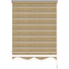 Mekstor Soft Bamboo Vizon Zebra Perde ( Etek Boncuklu )