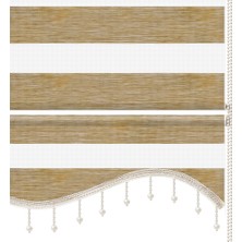 Mekstor Soft Bamboo Vizon Zebra Perde ( Etek Boncuklu )