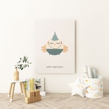 Pegziz Minik Kuş Modern Kanvas Tablo - Bebek Odası Dekorasyon - Çocuk Odası Tablo