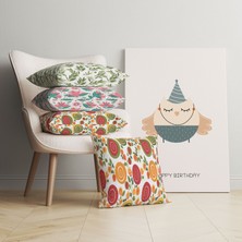 Pegziz Minik Kuş Modern Kanvas Tablo - Bebek Odası Dekorasyon - Çocuk Odası Tablo