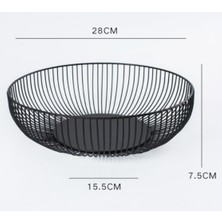 Three Beans Meyve Tutucu Sebze Sepeti Demir Tel Şeker Bisküvi Kase Tepsi Mutfak Gıda Depolama | Depolama Tepsileri (L) (Yurt Dışından)