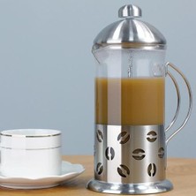 Three Beans Kahve / Çay Brewer Cezve Kahve Makinesi Kettle 350ML Paslanmaz Çelik Cam Termos Kahve Drinkware Için | Kahve Tencere (Yurt Dışından)