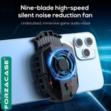 Forzacase FC599 5000 Rpm Kablolu Işıklı Cep Telefonu Soğutucu Isı Önleyici Fan