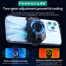 Forzacase FC599 5000 Rpm Kablolu Işıklı Cep Telefonu Soğutucu Isı Önleyici Fan