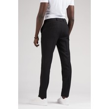 Ecer Slimfit Beli Yarım Lastikli ve Iplikli Gofre Kumaş Yazlık Jogger Pantolon