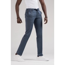 Ecer Slimfit Beli Yarım Lastikli ve Iplikli Gofre Kumaş Yazlık Jogger Pantolon