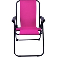 Exent 2-6 Yaş Lüx Çocuk Piknik Sandalyesi-Mini Kamp Sandalyesi-Pembe