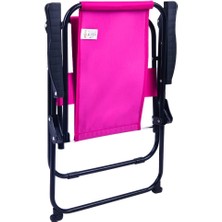 Exent 2-6 Yaş Lüx Çocuk Piknik Sandalyesi-Mini Kamp Sandalyesi-Pembe