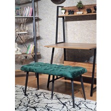 Sevinç Mobilya Siyah Ayaklı Puf Bench, Antre Hol, Bench, Puf Metal Ayak