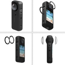 Zoli INSTA360 One X3 Uyumlu Koruyucu Lens Kapak, INSTA360 Muhafaza Koruyucu Lens