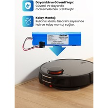 Tekno Trust Mavi Xiaomi Mi Vacuum Mop Pro Batarya Kutulu (Orjinal Kapasite) 3.200MAH Robot Süpürge Bataryası