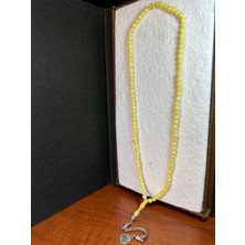 Anemore Collection 99'lu Beyrut Damla Kehribar Tesbih 6mm Küre Kesim T-275