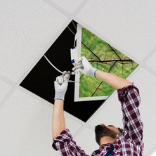 Gök Panel 60X60 LED Panel Aydınlatma Armatür Avize Sıva Altı Desenli Tekli 46510352SA