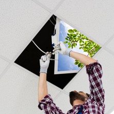 Gök Panel 60X60 LED Panel Aydınlatma Armatür Avize Sıva Altı Desenli Tekli 46510501SA