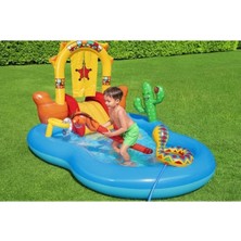 Bestway Yılın Ilk Fırsatları - Vahşi Batı Oyun Havuzu 264 x 188 x 140 cm 53118 - ™ Beyaz At®